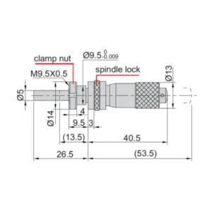 Đầu thước panme cơ khí Insize 6386-13P
