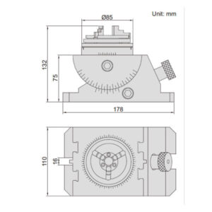 Ê tô đa năng có mâm cặp Insize 6528-85