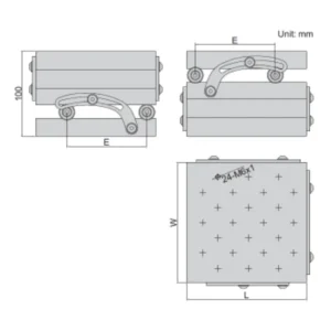 Bàn đo góc tổ hợp Insize 6536-100