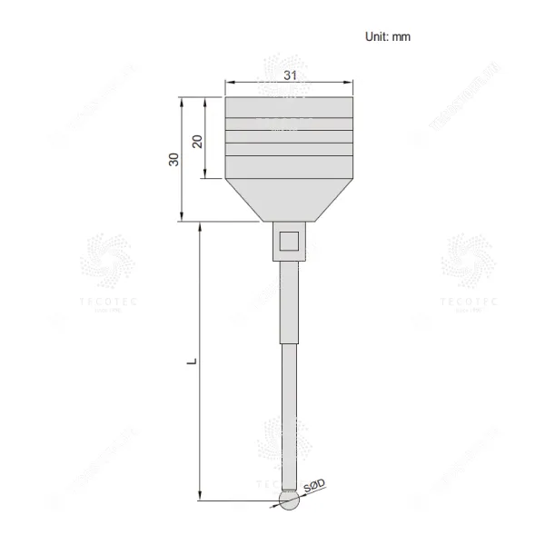 Đầu rà biên EDM Insize 6558-101 3 Đầu rà biên EDM Insize 6558-101
