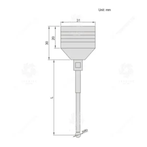 Đầu rà biên EDM Insize 6558-33