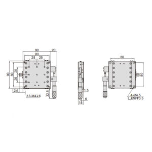 Đế chỉnh trục X Insize 6582-401