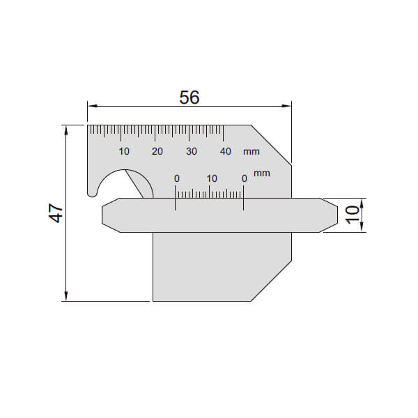 Thước đo mối hàn Insize 6832-1 2 Thước đo mối hàn Insize 6832-1