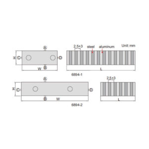 Bộ căn song song cảm ứng từ Insize 6894-1