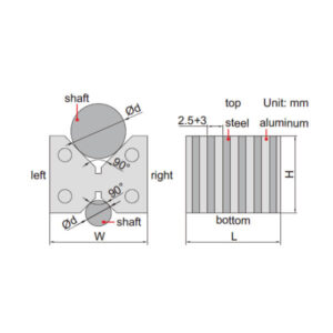 Bộ khối V cảm ứng từ Insize 6899