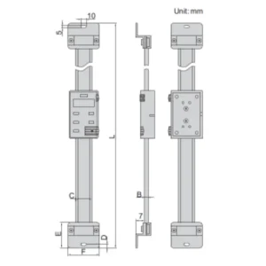 Thước đo điện tử phương dọc Insize 7102-100