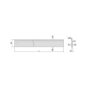 Thước đo độ thẳng chính xác có gờ Insize 7118-600