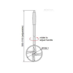 Thước lăn đường (loại cơ bản) Insize 7144-1