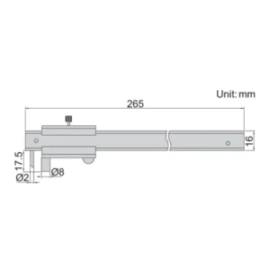 Thước kẹp cơ khí vạch dấu Insize 7202-200A