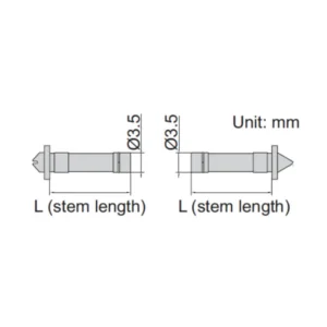 Đầu thay thế Insize 7385-T203A dành cho thước panme đo ren trong