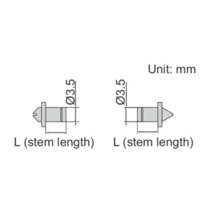 Đầu thay thế Insize 7385-T209B dành cho thước panme đo ren trong