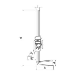 Thước đo cao và vạch dấu Digimar 814 SR 4426101