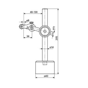Đế gá đồng hồ so với chân đế từ MarStand 815 P 4422050