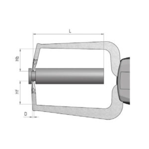 Ngàm đo kích thước loại đồng hồ MaraMeter 838 TAZ 4495956