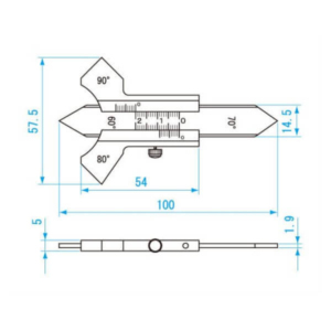 Thước đo mối hàn Niigata Seiki AWG-10