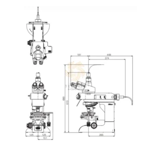 Kính hiển vi giao thoa ánh sáng trắng Nikon BW-D507