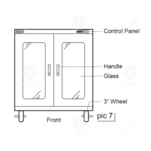 Tủ chống ẩm công nghiệp độ ẩm 1-50%RH Dryzone C1U-315