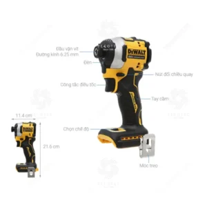 Thân máy vặn vít dùng pin 20 V DeWalt DCF850N-B1