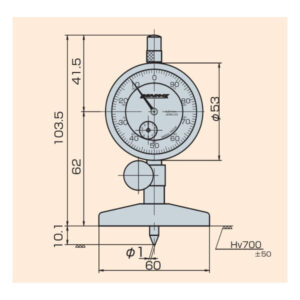 Đồng hồ đo sâu Peacock T Series T-3