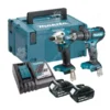 Bộ máy khoan búa và máy vặn vít dùng pin Makita DLX2394J