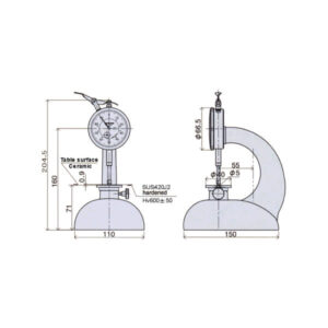 Thiết bị đo độ dày loại đồng hồ Peacock R1-B
