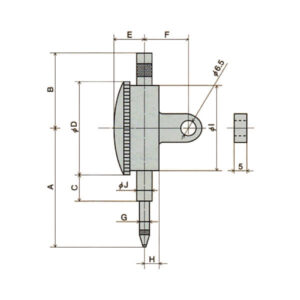 Đồng hồ so cơ khí loại tiêu chuẩn Peacock 107-SWA