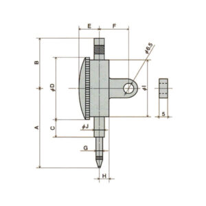 Đồng hồ so cơ khí loại nhỏ Peacock 36B