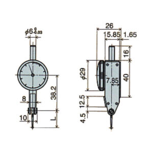 Đồng hồ so chân gập Peacock NEW PIC TEST PCN series PCN-0