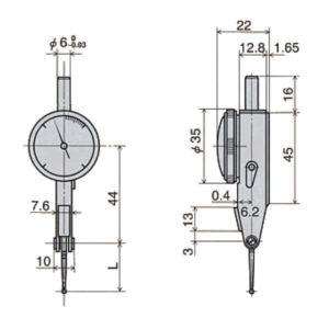 Đồng hồ so chân gập Peacock PIC TEST PC series PC-1B