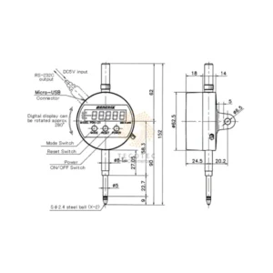 Đồng hồ so điện tử Peacock PDN-21