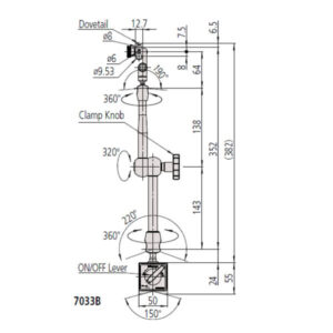 Đế từ Mitutoyo SERIES 7014E-10 7 Đế từ Mitutoyo SERIES 7014E-10