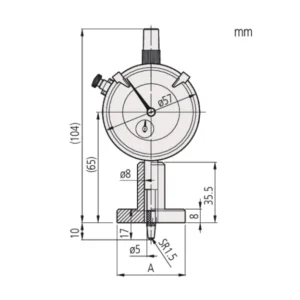 Đồng hồ đo độ sâu ABSOLUTE Mitutoyo 7223