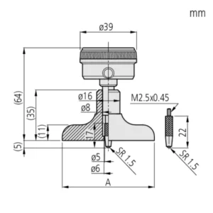 Đồng hồ đo độ sâu ABSOLUTE Mitutoyo 7231