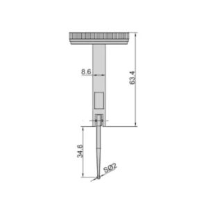 Đồng hồ so chân gập loại đầu đo dài Insize 2899-05