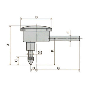Đồng hồ so cơ khí loại mặt xoay đa năng Peacock 196A