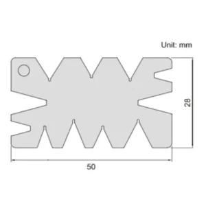Dưỡng đo góc Insize 4854-1