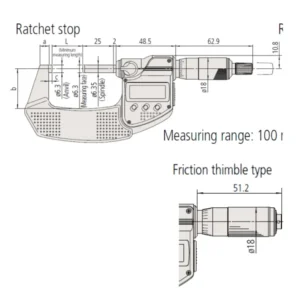 Panme điện tử chống nước Mitutoyo 293-335-30