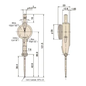 Đồng hồ so cơ khí chân gập Peacock PCC-1X