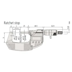 Panme điện tử chống nước Mitutoyo 293-242-30