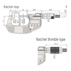 Panme điện tử chống nước Mitutoyo 293-237-30