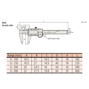 Thước kẹp điện tử Absolute Mitutoyo 500-166-30